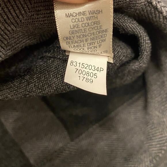 J. Jill Stretch Herringbone Gray Wide Leg Trouser Pants 10P Work Office Career - Picture 11 of 11